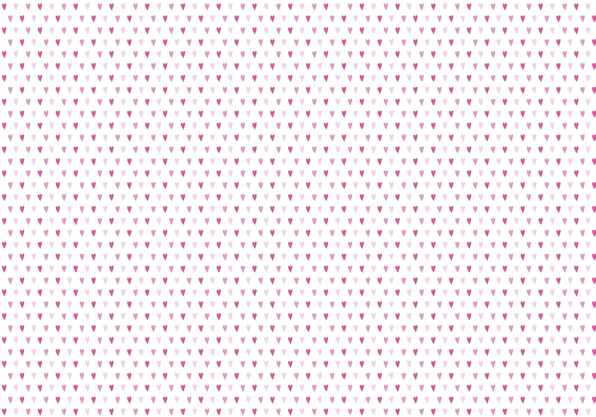 Coeurs 3 couleurs rose