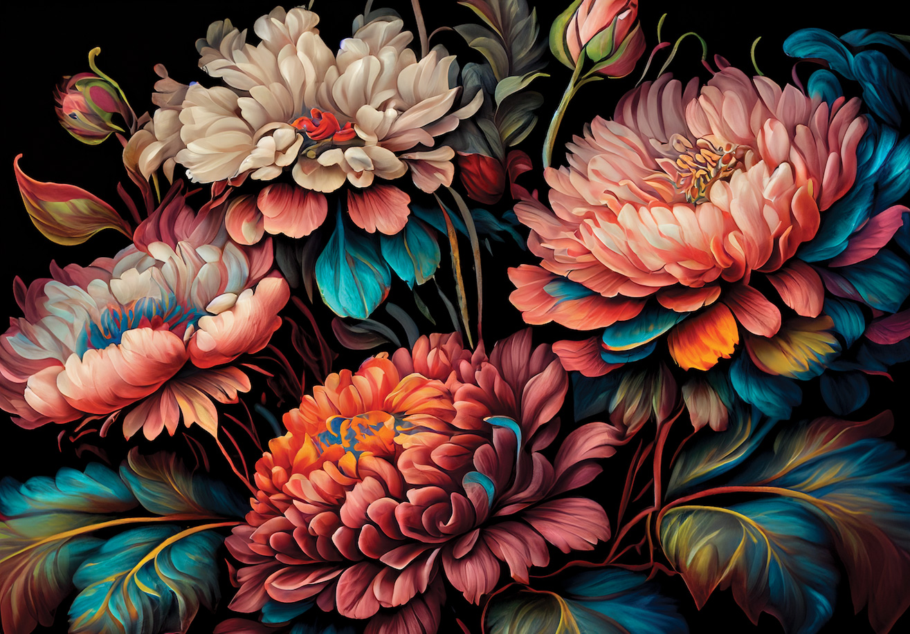 Fleurs style renaissance