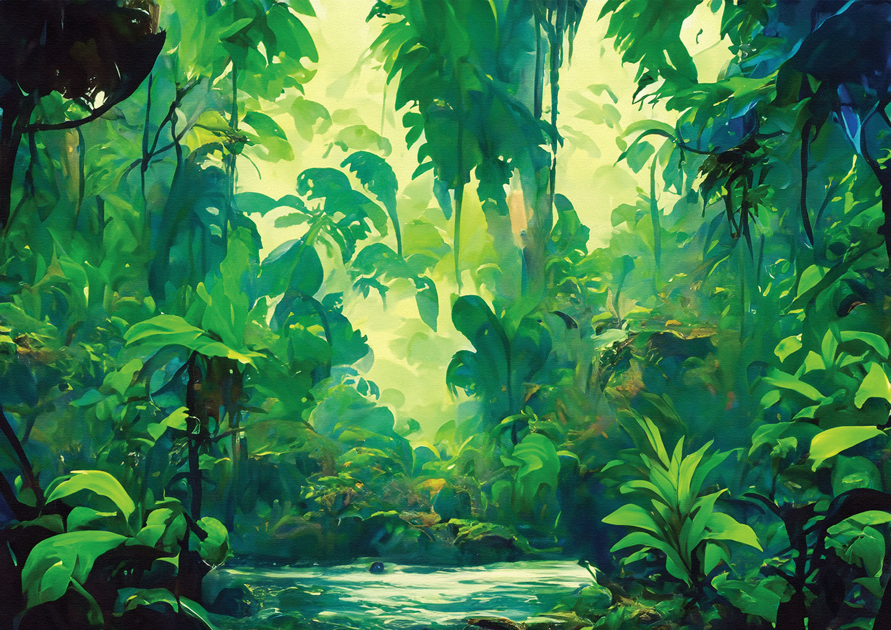 Jungle luxuriante oasis