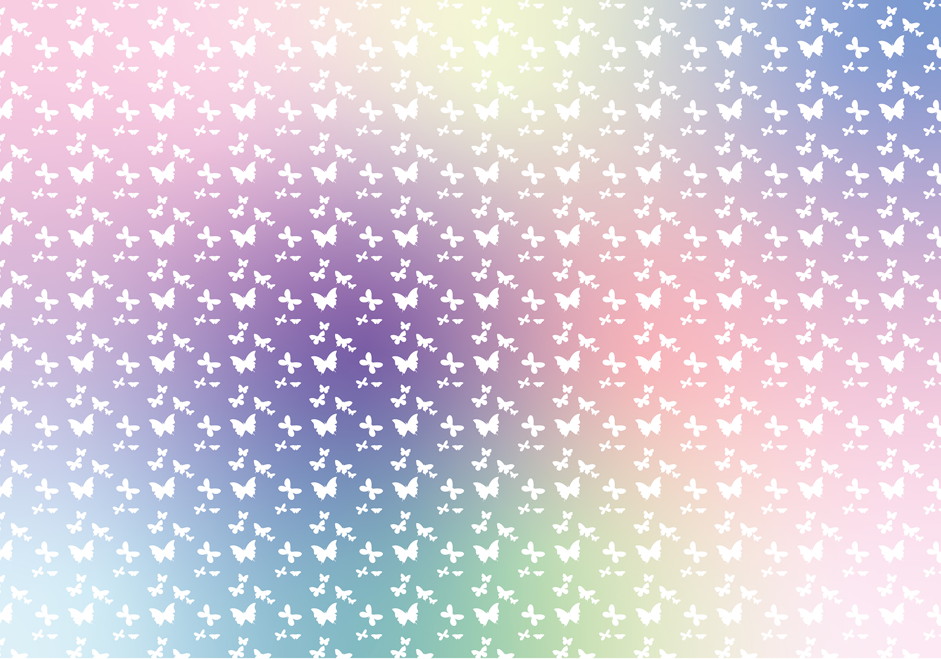 Papillons mignons arc-en-ciel